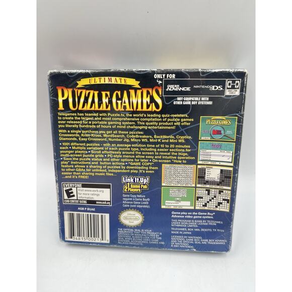 Ultimate Puzzle Games (Game Boy Advance, 2005) Sealed - Picture 6 of 9